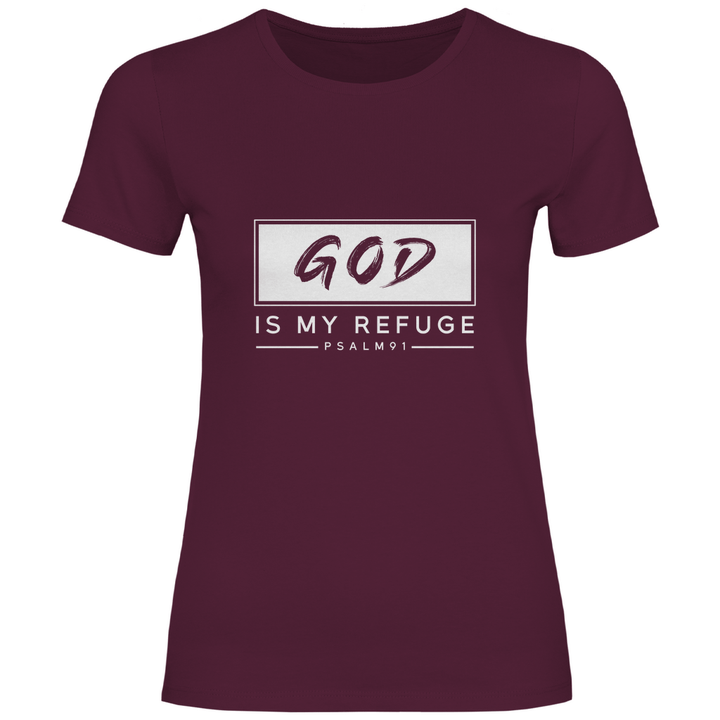 Gott ist meine Zuflucht - Damen T - Shirt - Textilzauber