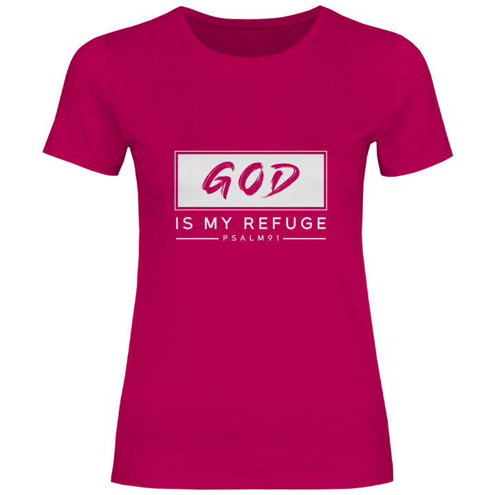 Gott ist meine Zuflucht - Damen T - Shirt - Textilzauber