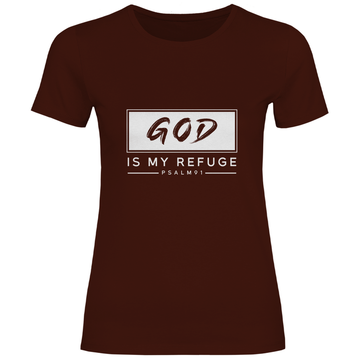 Gott ist meine Zuflucht - Damen T - Shirt - Textilzauber