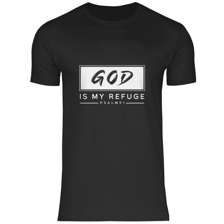 Gott ist meine Zuflucht - Herren T - Shirt - Textilzauber