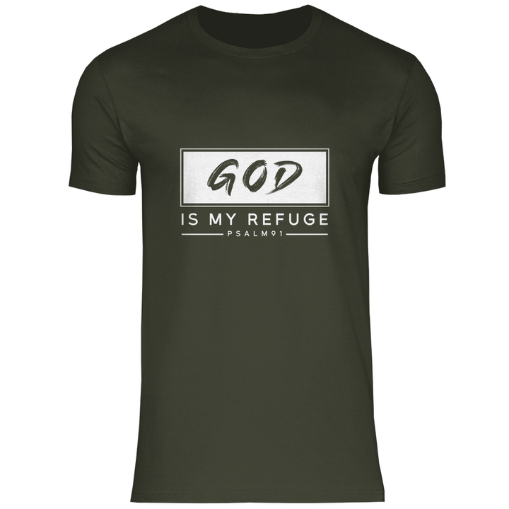 Gott ist meine Zuflucht - Herren T - Shirt - Textilzauber