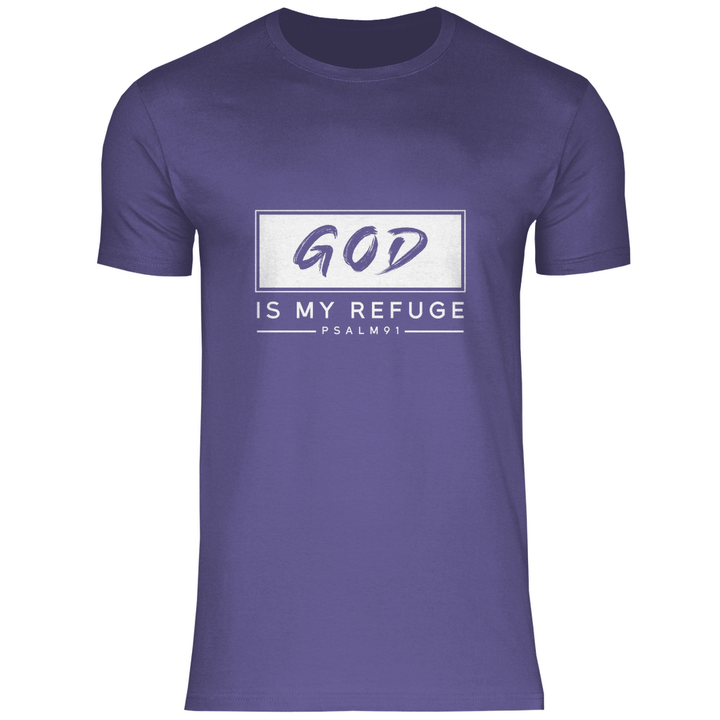 Gott ist meine Zuflucht - Herren T - Shirt - Textilzauber