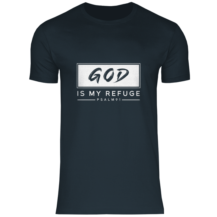 Gott ist meine Zuflucht - Herren T - Shirt - Textilzauber