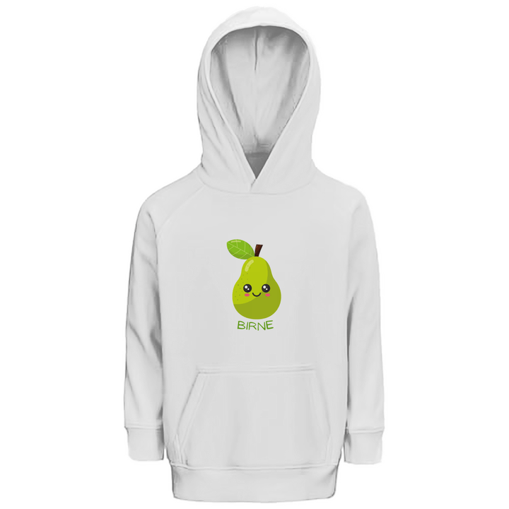 Grinsebirne - Premium Bio Kinderhoodie - Textilzauber