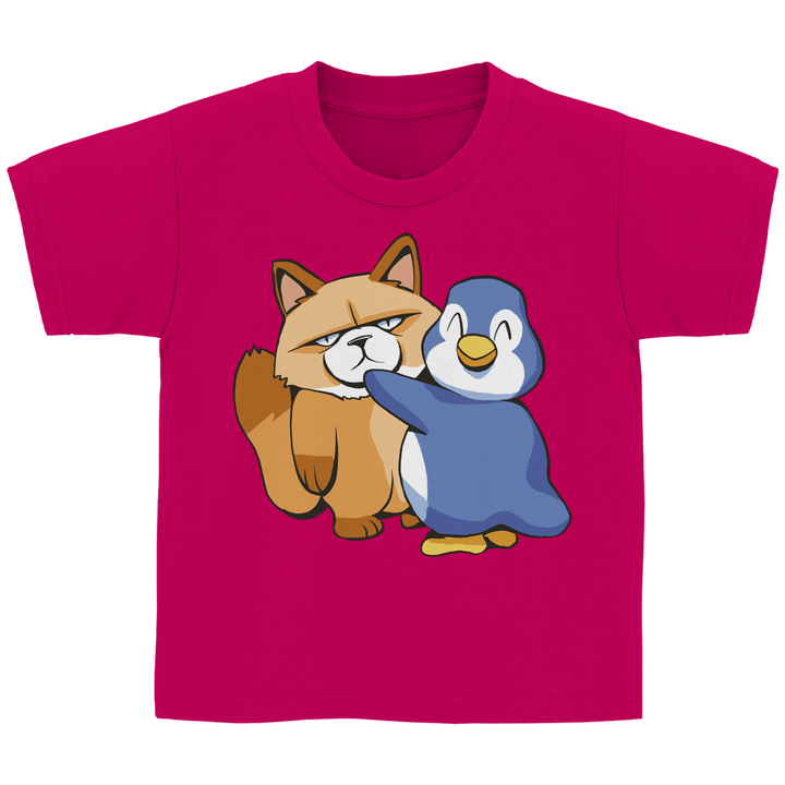 Grumpy Cat mit Pinguin Kinder T - Shirt - Textilzauber