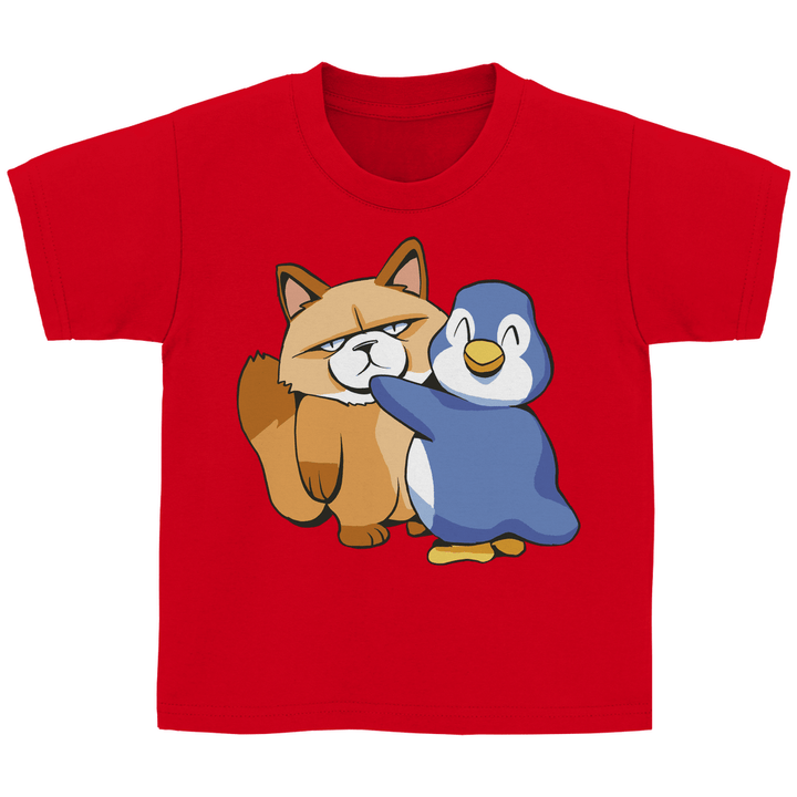 Grumpy Cat mit Pinguin Kinder T - Shirt - Textilzauber