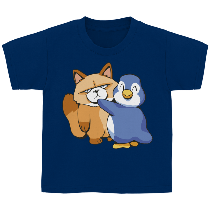 Grumpy Cat mit Pinguin Kinder T - Shirt - Textilzauber