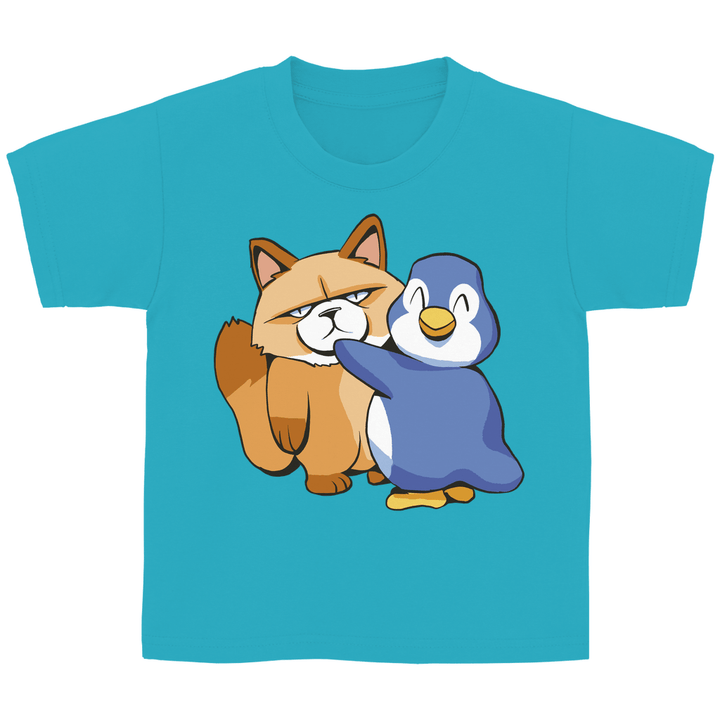 Grumpy Cat mit Pinguin Kinder T - Shirt - Textilzauber