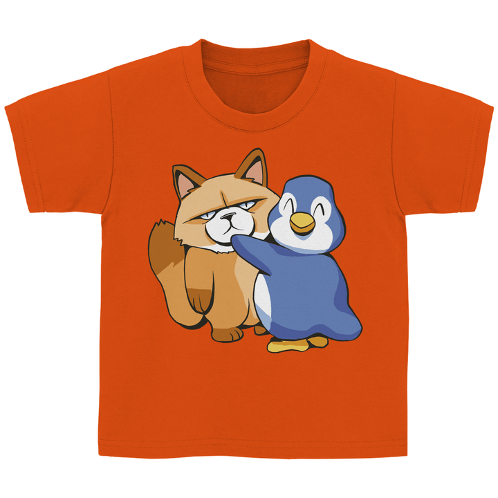 Grumpy Cat mit Pinguin Kinder T - Shirt - Textilzauber