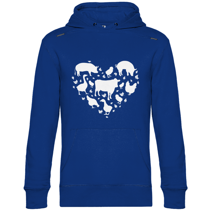 Herz für Tiere - Herren Hoodie - Textilzauber