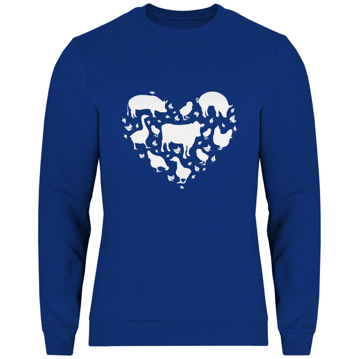 Herz für Tiere - Herren Sweatshirt - Textilzauber