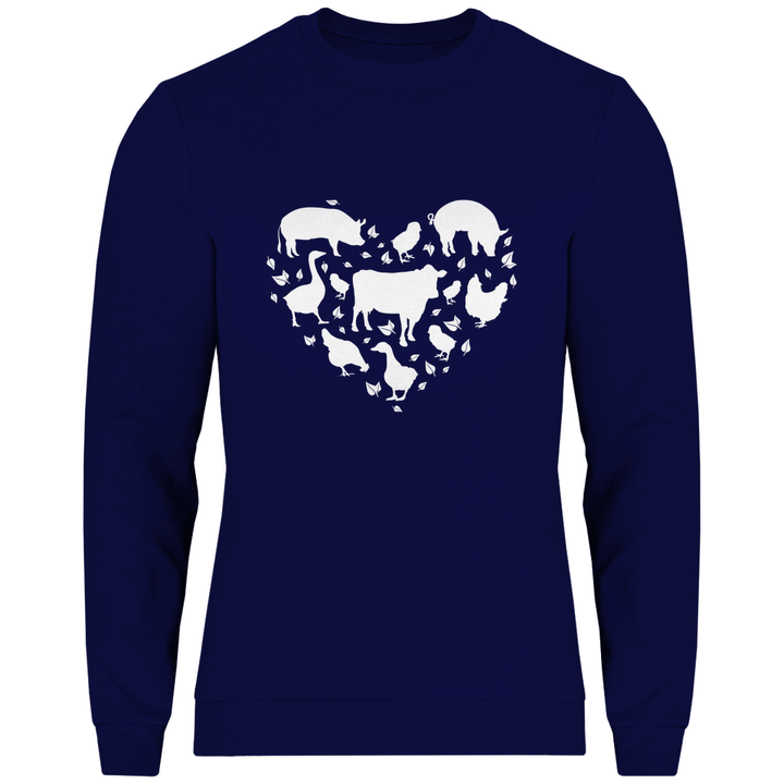 Herz für Tiere - Herren Sweatshirt - Textilzauber