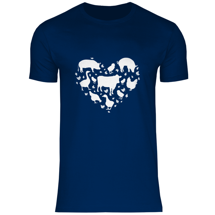 Herz für Tiere - Herren T - Shirt - Textilzauber