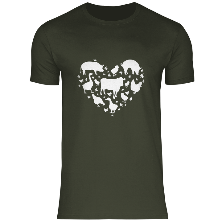 Herz für Tiere - Herren T - Shirt - Textilzauber