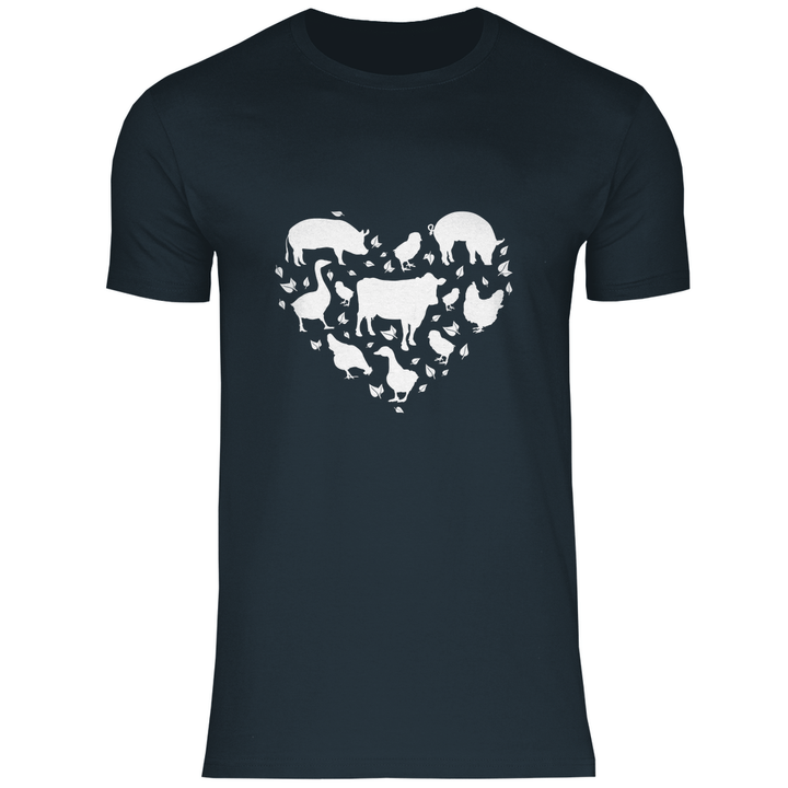 Herz für Tiere - Herren T - Shirt - Textilzauber