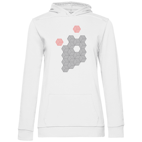 Hexagonale Struktur - Damen Hoodie - Textilzauber