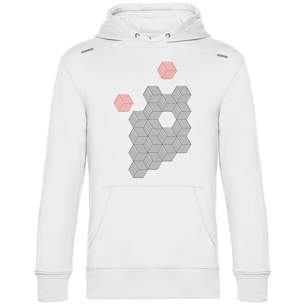 Hexagonale Struktur - Herren Hoodie - Textilzauber