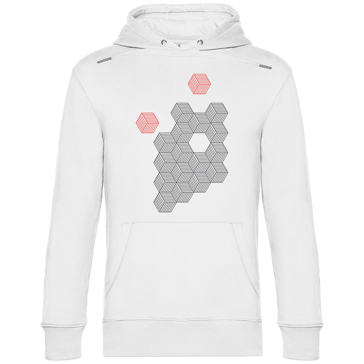 Hexagonale Struktur - Herren Hoodie - Textilzauber