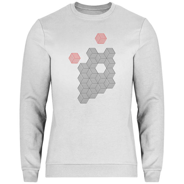 Hexagonale Struktur - Herren Sweatshirt - Textilzauber