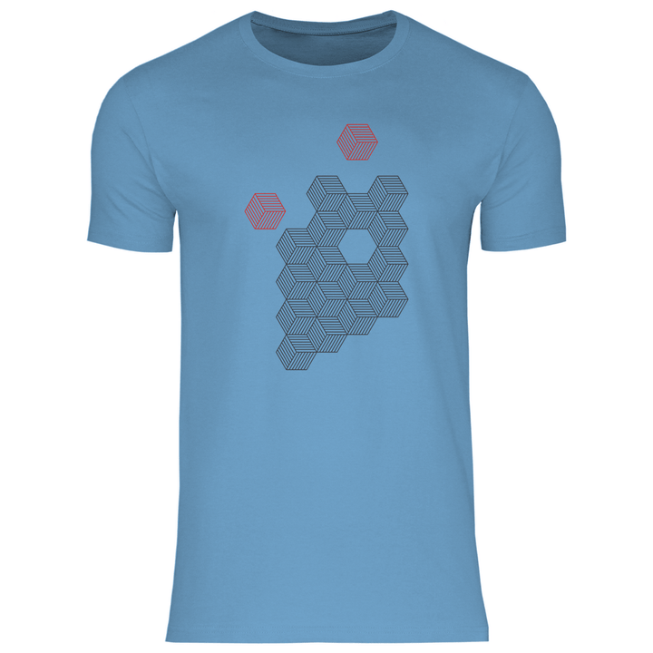 Hexagonale Struktur - Herren T - Shirt - Textilzauber