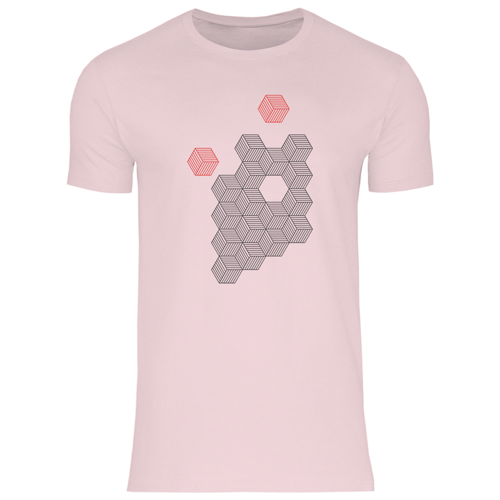 Hexagonale Struktur - Herren T - Shirt - Textilzauber