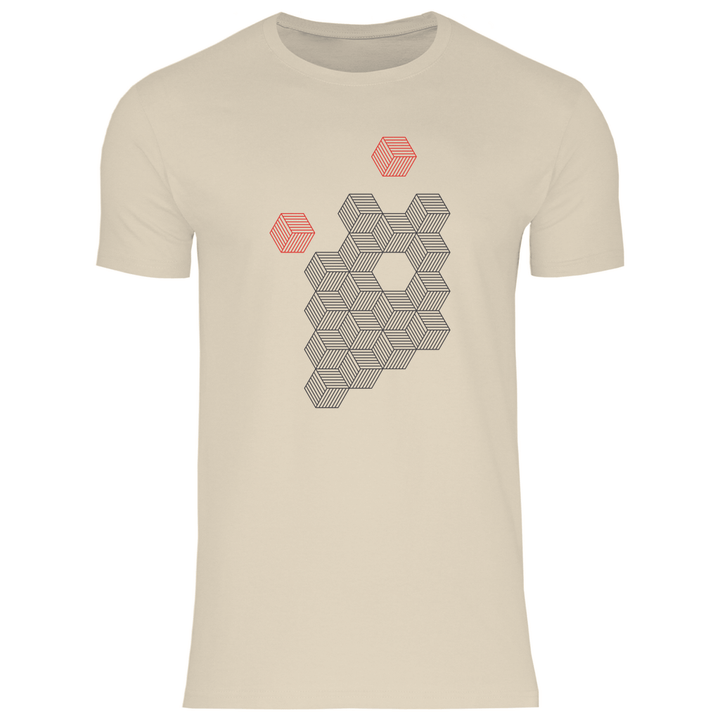 Hexagonale Struktur - Herren T - Shirt - Textilzauber