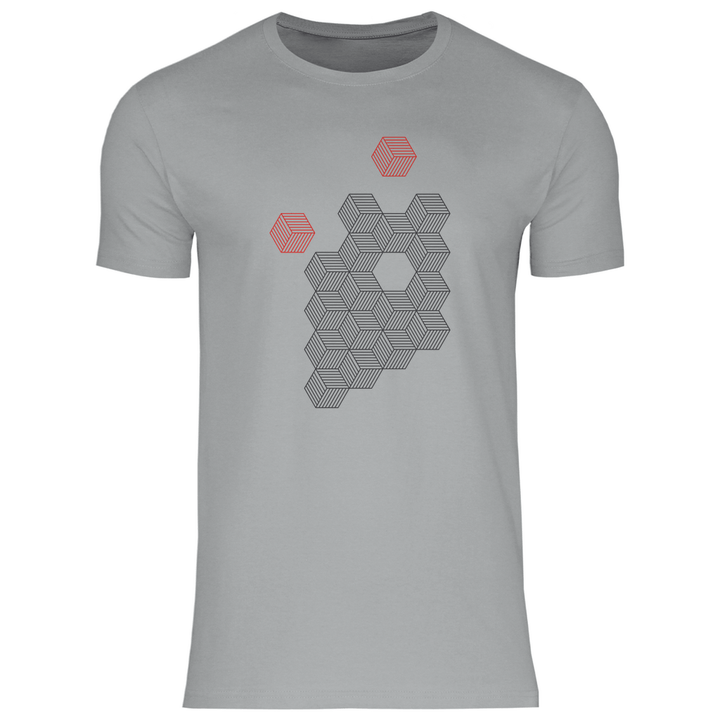 Hexagonale Struktur - Herren T - Shirt - Textilzauber