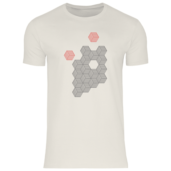 Hexagonale Struktur - Herren T - Shirt - Textilzauber
