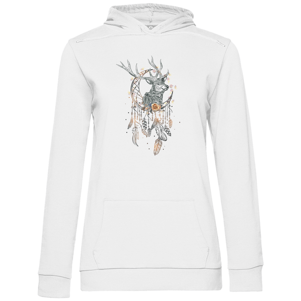 Hirsch Traumfänger - Damen Hoodie - Textilzauber
