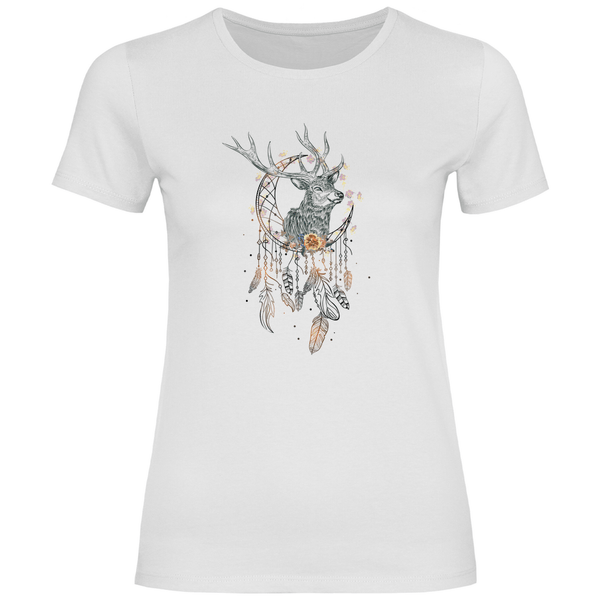 Hirsch Traumfänger - Damen T - Shirt - Textilzauber