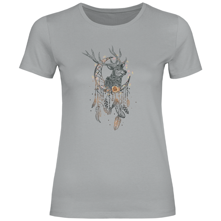 Hirsch Traumfänger - Damen T - Shirt - Textilzauber