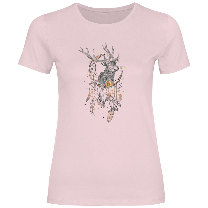 Hirsch Traumfänger - Damen T - Shirt - Textilzauber
