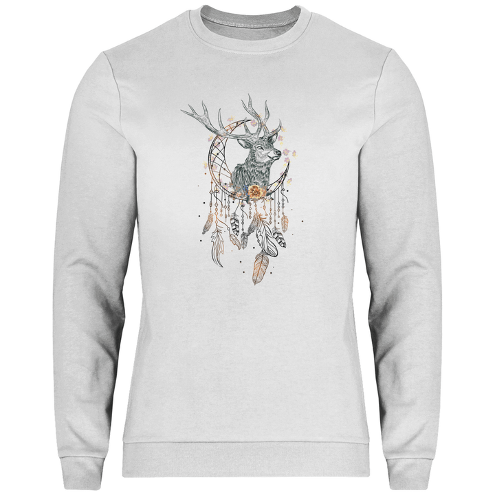 Hirsch Traumfänger - Herren Sweatshirt - Textilzauber