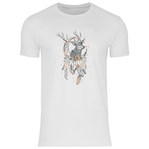 Hirsch Traumfänger - Herren T - Shirt - Textilzauber