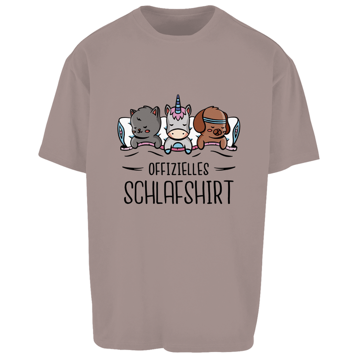 Hund, Katze, Einhorn Oversize Schlafshirt