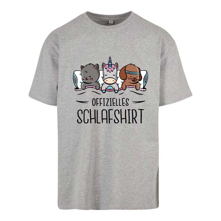 Hund, Katze, Einhorn Oversize Schlafshirt