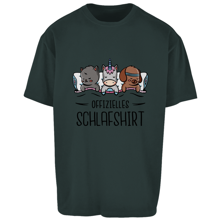 Hund, Katze, Einhorn Oversize Schlafshirt