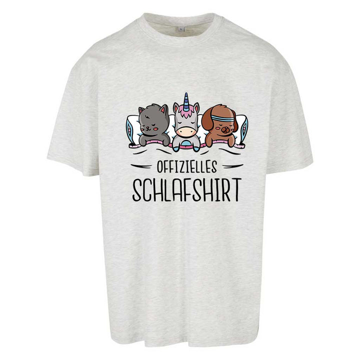 Hund, Katze, Einhorn Oversize Schlafshirt