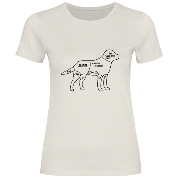 Hunde - Streicheln - Guide - Damen T - Shirt - Textilzauber