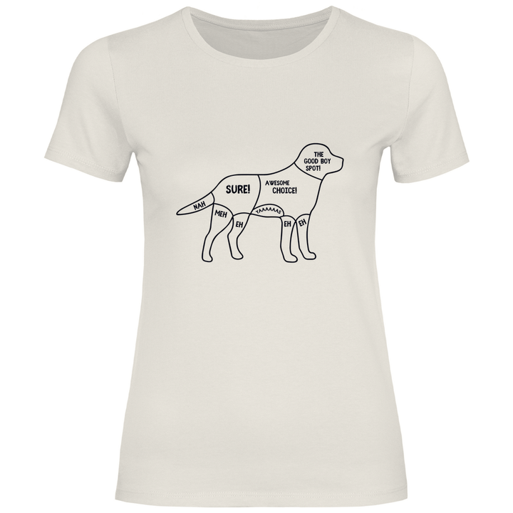 Hunde - Streicheln - Guide - Damen T - Shirt - Textilzauber