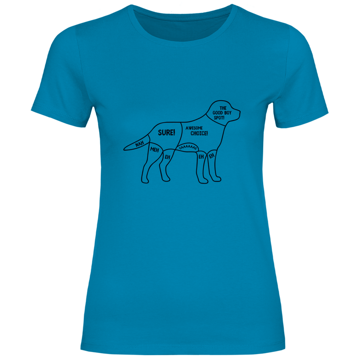 Hunde - Streicheln - Guide - Damen T - Shirt - Textilzauber