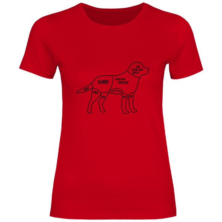 Hunde - Streicheln - Guide - Damen T - Shirt - Textilzauber