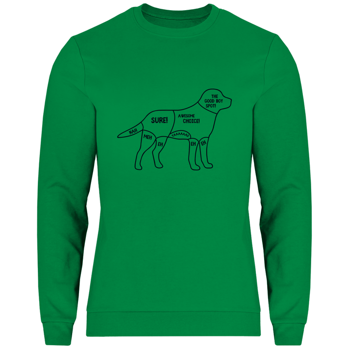 Hunde - Streicheln - Guide - Herren Sweatshirt - Textilzauber