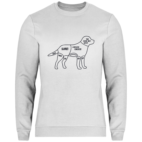 Hunde - Streicheln - Guide - Herren Sweatshirt - Textilzauber