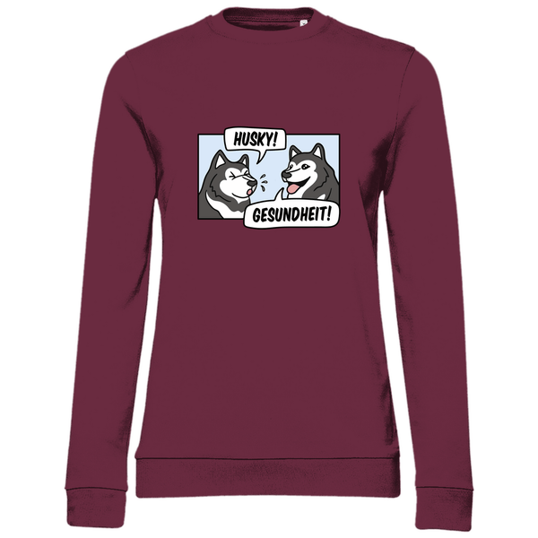 Husky Gesundheit - Damen Sweatshirt - Textilzauber