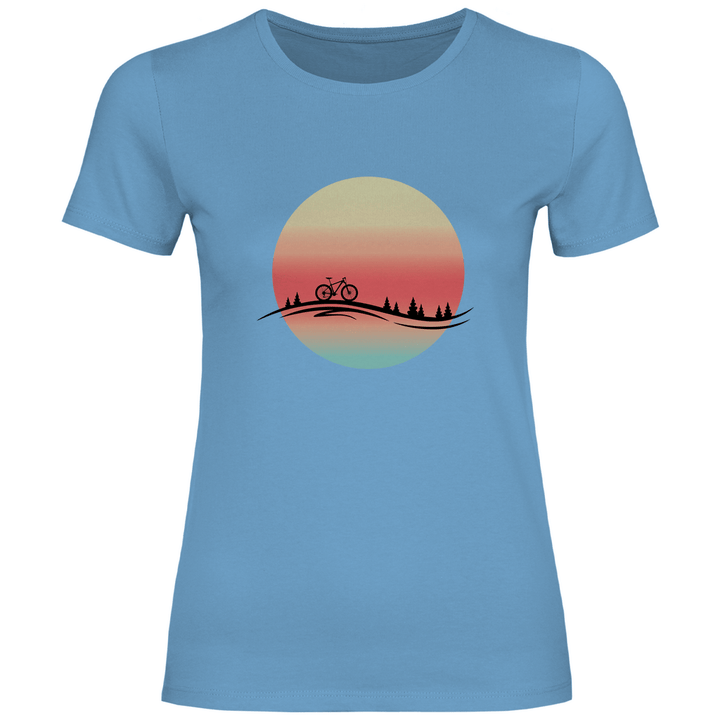 In den Sonnenuntergang - Damen T - Shirt - Textilzauber