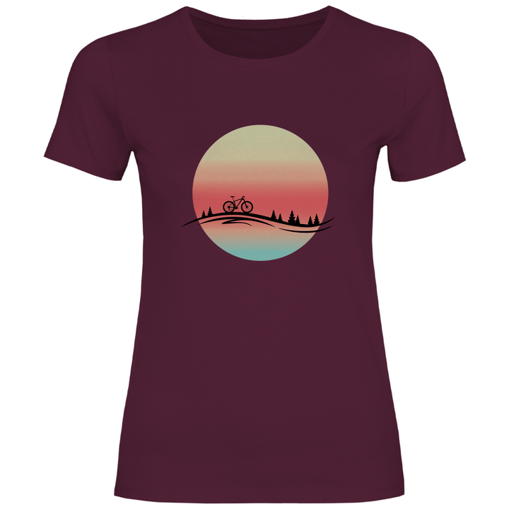 In den Sonnenuntergang - Damen T - Shirt - Textilzauber
