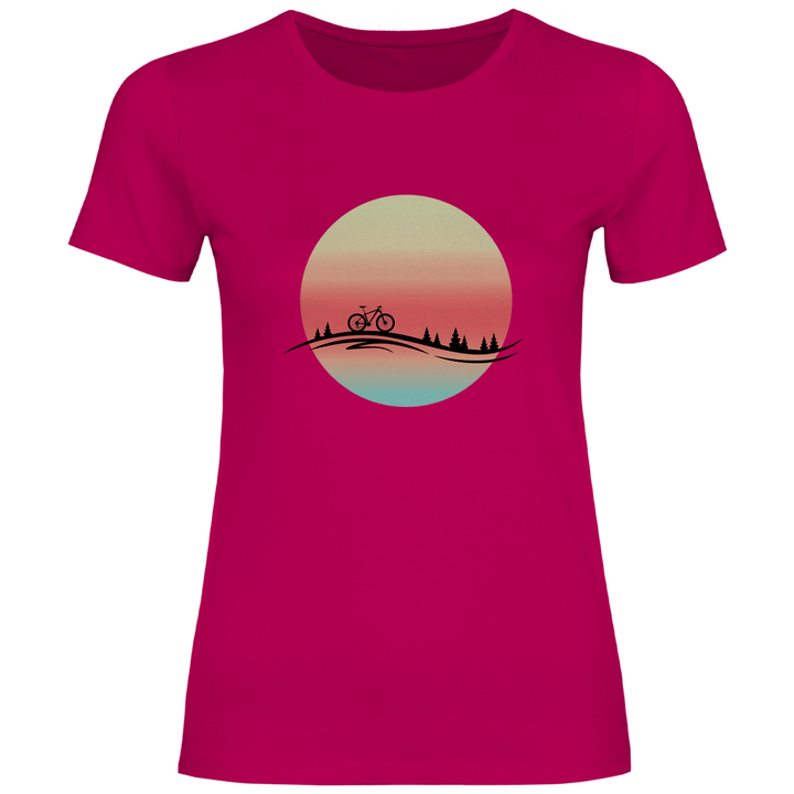 In den Sonnenuntergang - Damen T - Shirt - Textilzauber