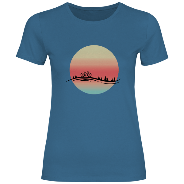 In den Sonnenuntergang - Damen T - Shirt - Textilzauber