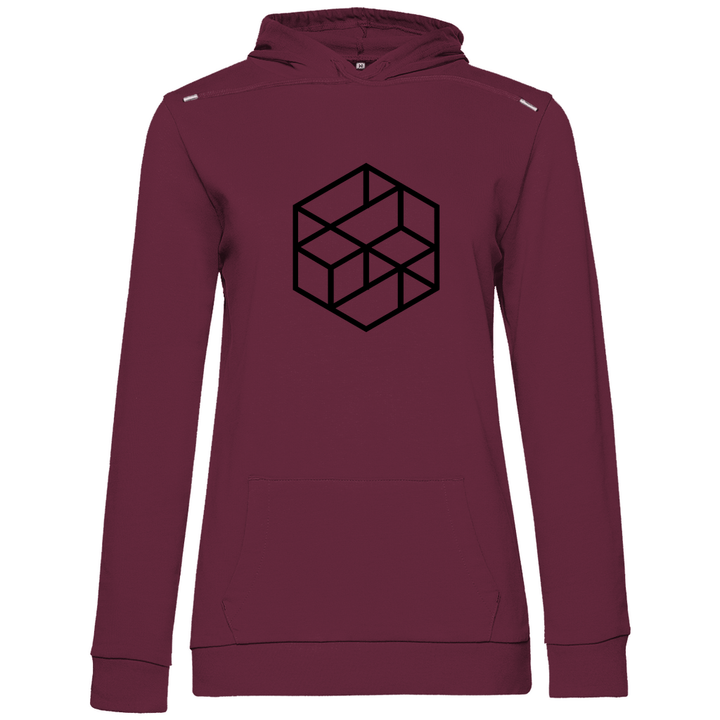 Isometrischer Würfel - Damen Hoodie - Textilzauber